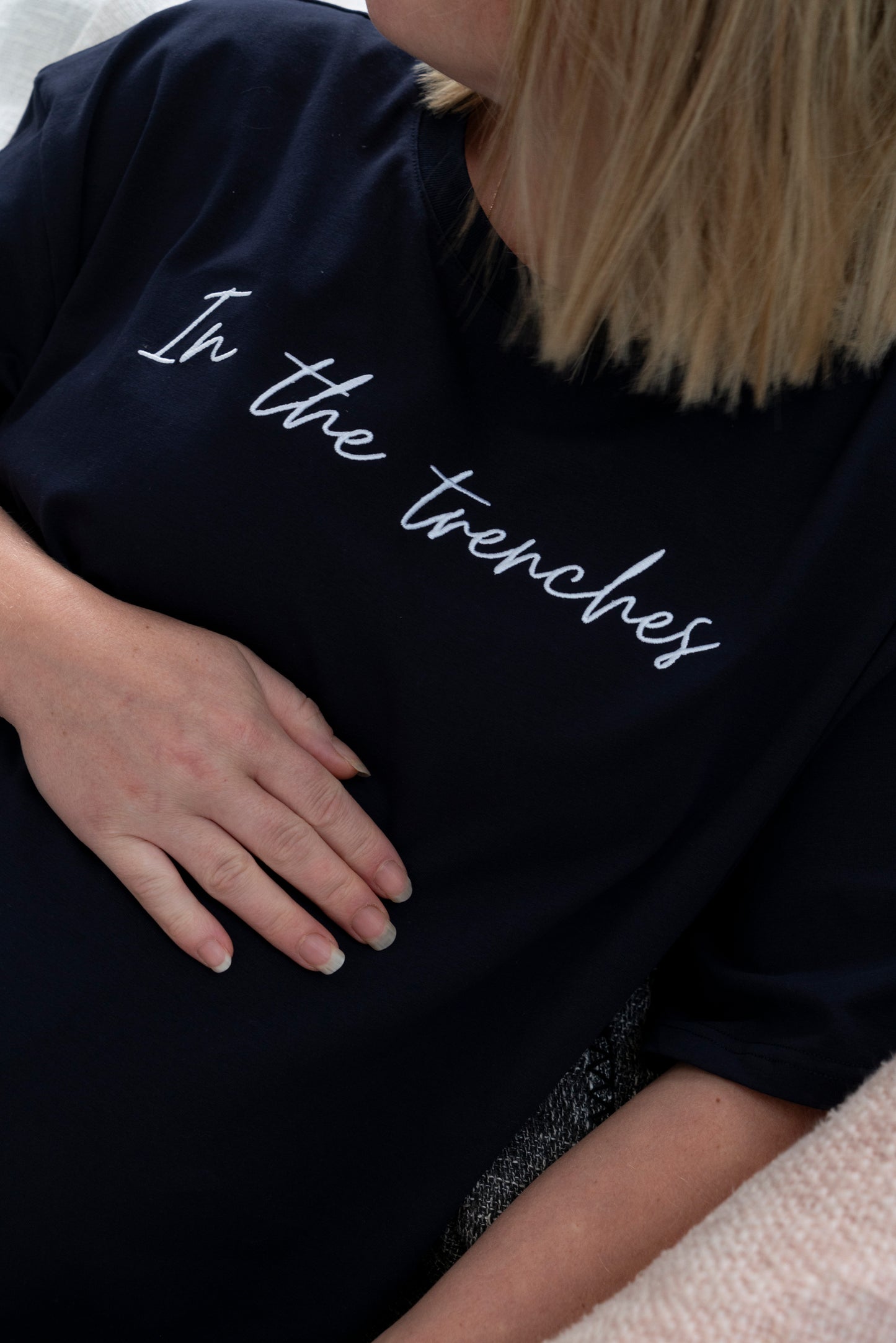 In the trenches Oversized T-Shirt – Navy