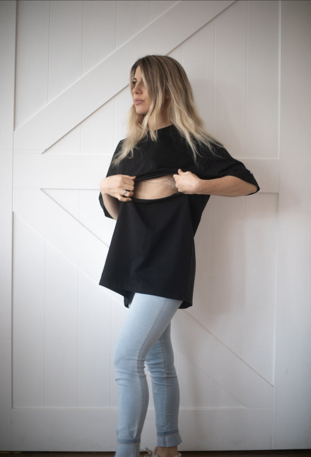 Midnight Black Breastfeeding Tee